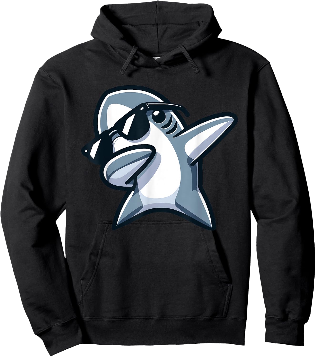Dabbing Shark Funny Dab Dance Boys Girls Summer Vacation Hoodie - Hoodie | Black