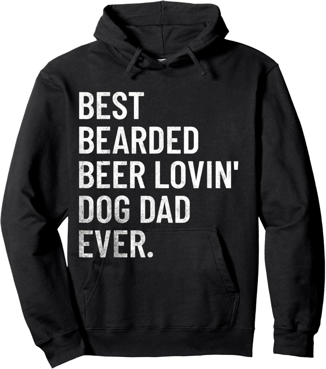 Best Bearded Beer Loving Dog Dad Ever Women Hoodie - Hoodie | Black
