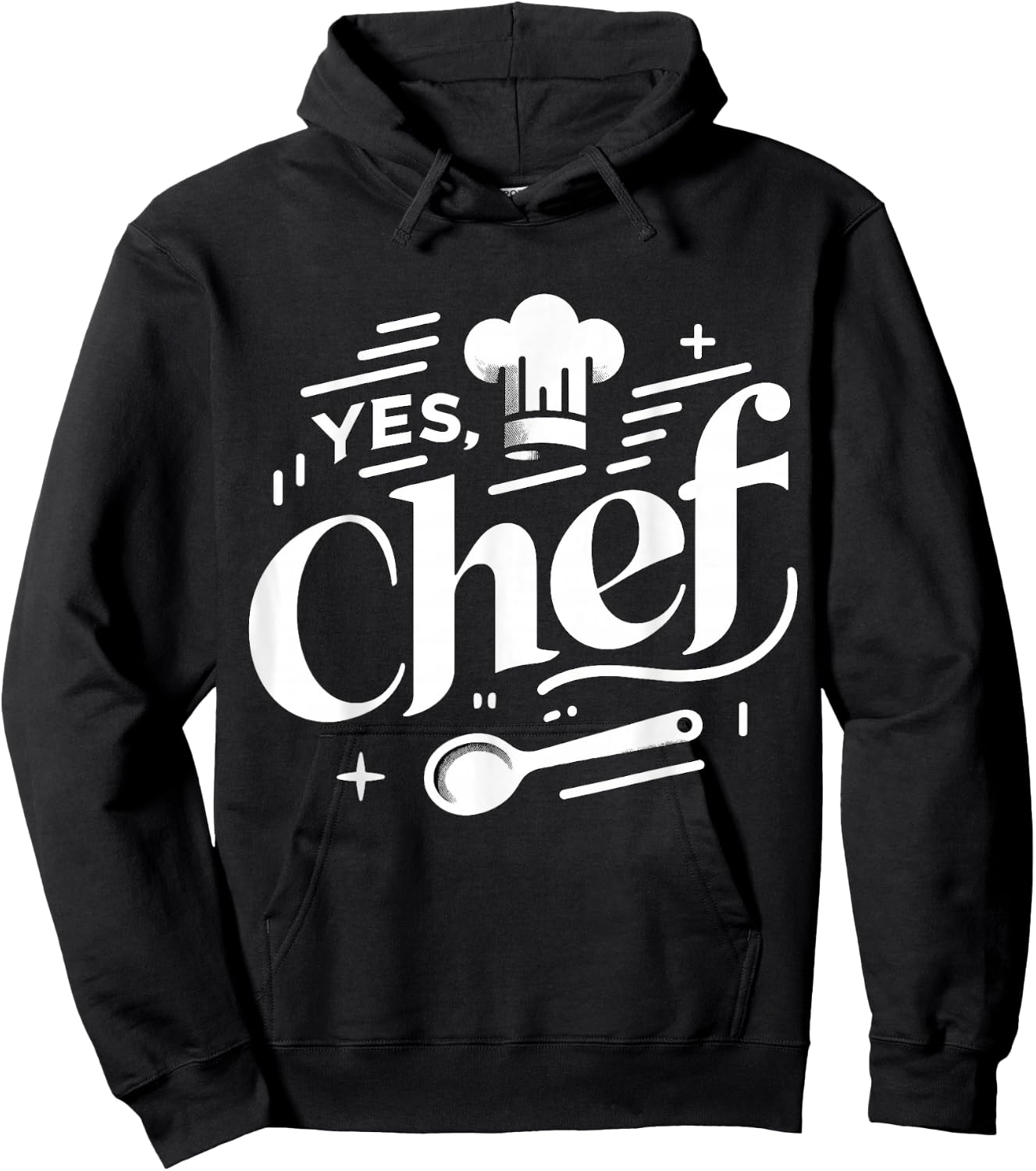 Yes Chef Kitchen Staff Cook Hoodie - Hoodie | Black