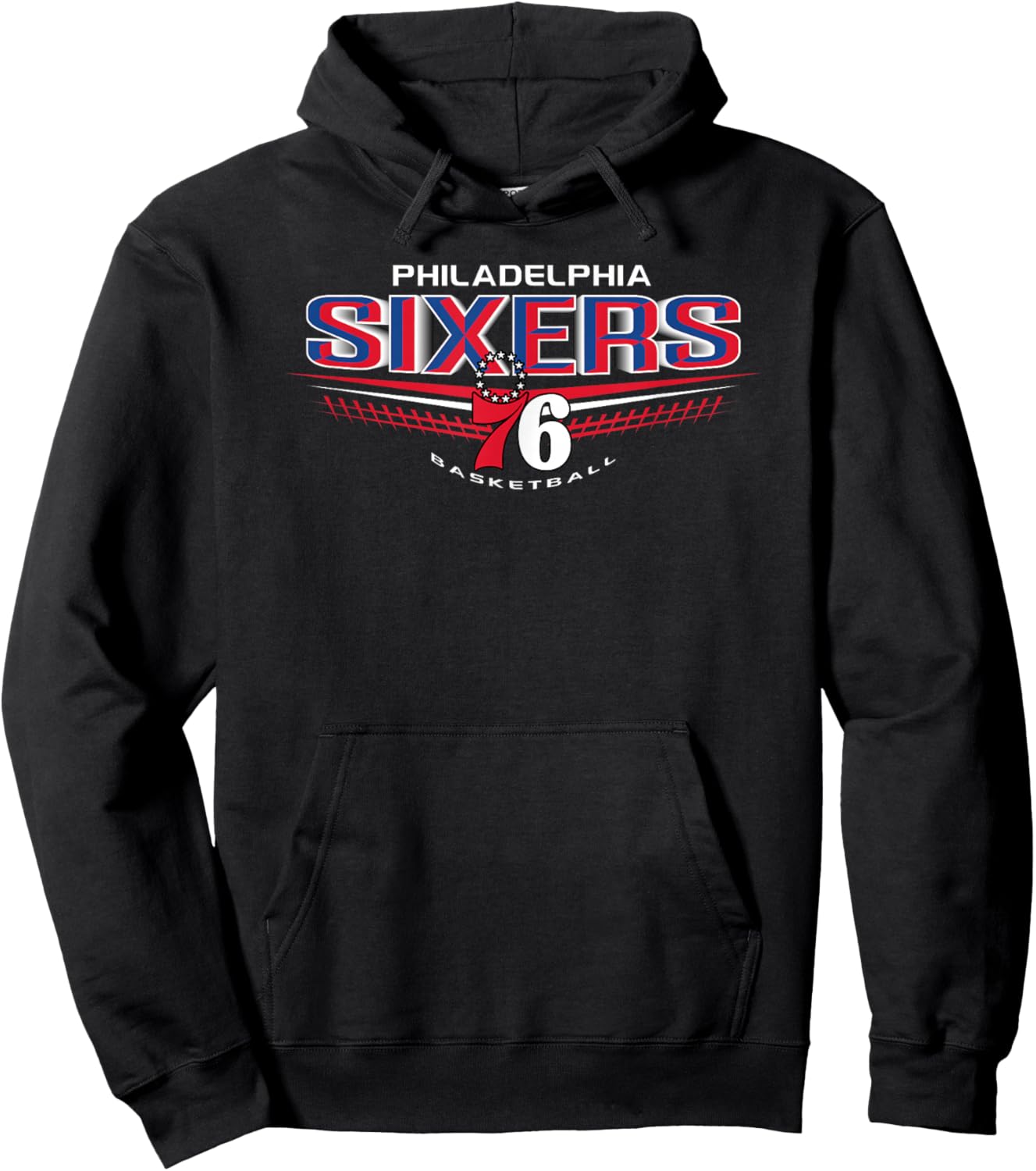 PHILADELPHIA 76 NBA Philadelphia 76ers El Dorado Black Hoodie - Hoodie | Black