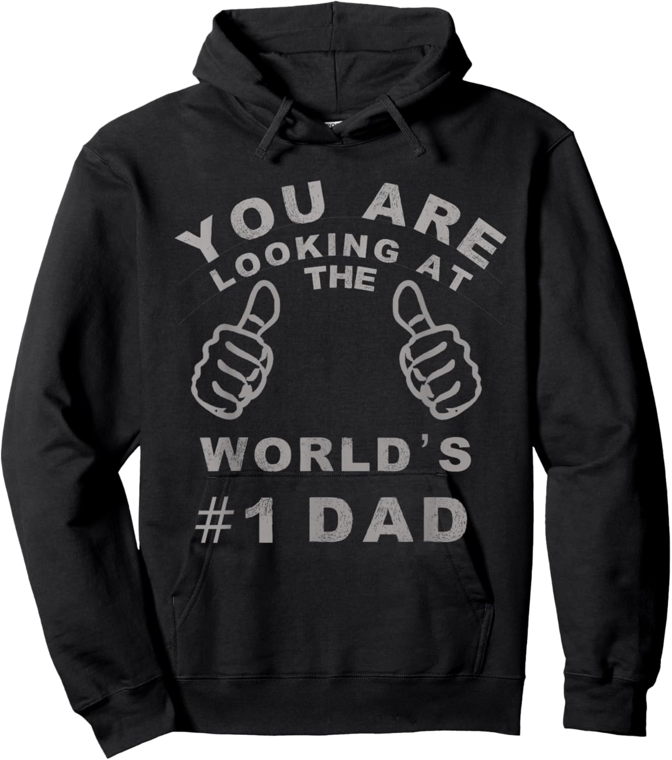 World's Number One #1 Dad Funny Top Hoodie - Hoodie | Black