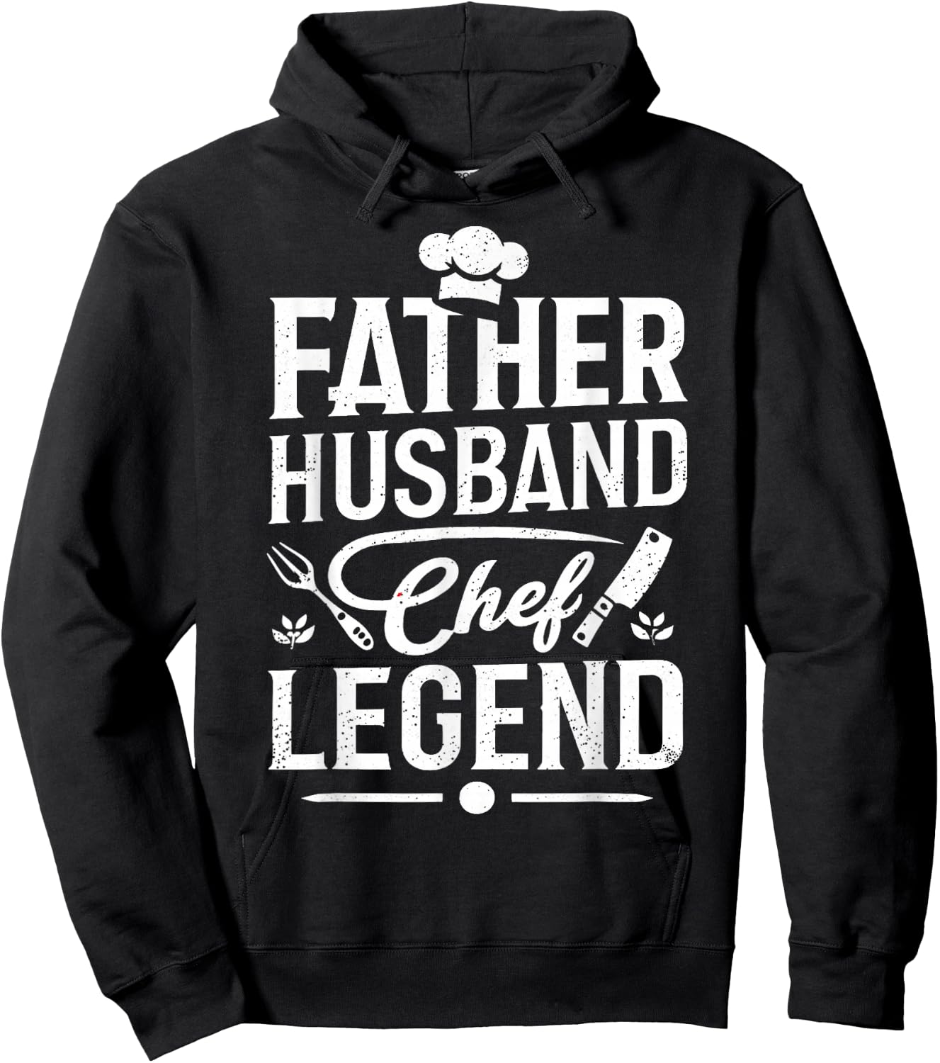 Father Husband Chef Legend, Funny Chef Dad Father's Day Hoodie - Hoodie | Black