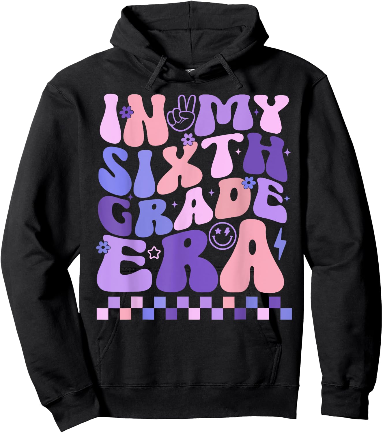In My Sixth Grade Era 6th Grade Teacher Student Boy Girl Hoodie - Hoodie | Black