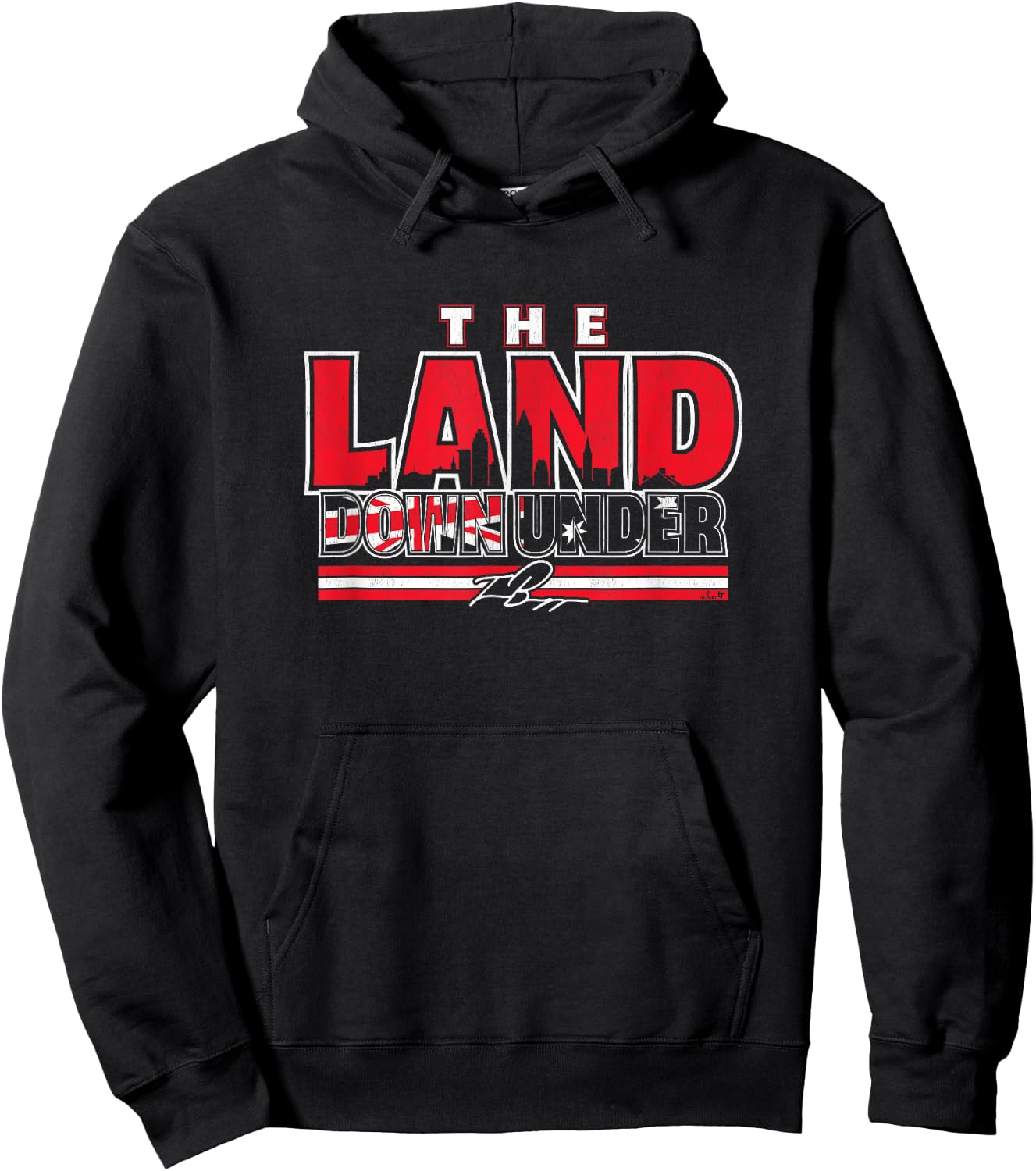 Travis Bazzana - The Land Down Under - Cleveland Baseball Hoodie - Hoodie | Black