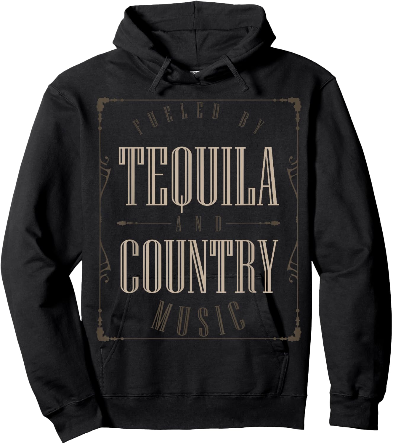 Tequila Drinking Western Lifestyle Country Music Hoodie - Hoodie | Black