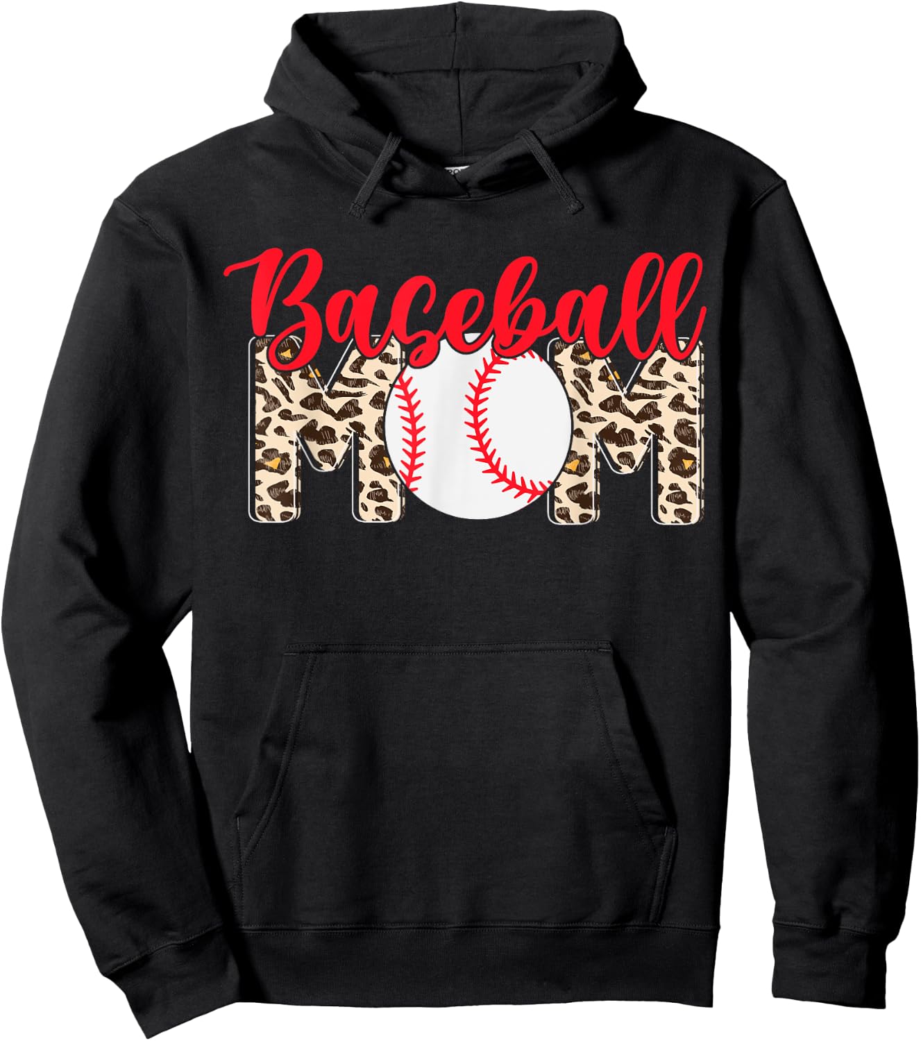 Baseball Mom Hoodie - Hoodie | Black