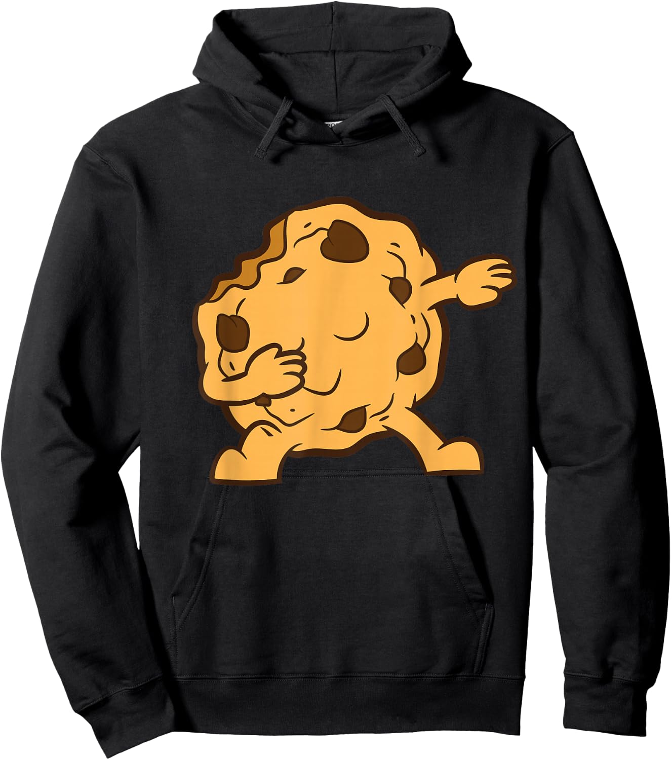Dabbing Chocolate Chip Cookie Cute Cookie Hoodie - Hoodie | Black