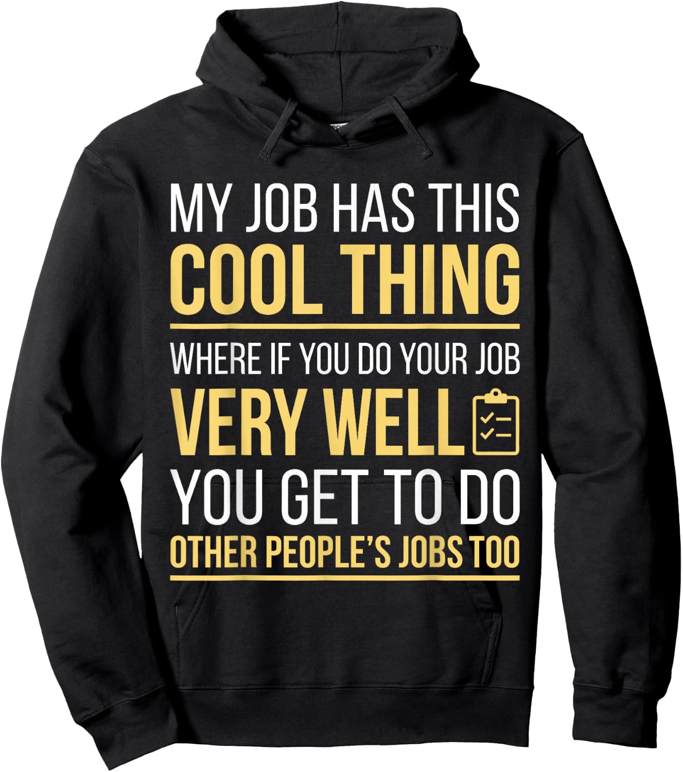 Sarcastic Office Workplace Humor Funny Coworker Hoodie - Hoodie | Black