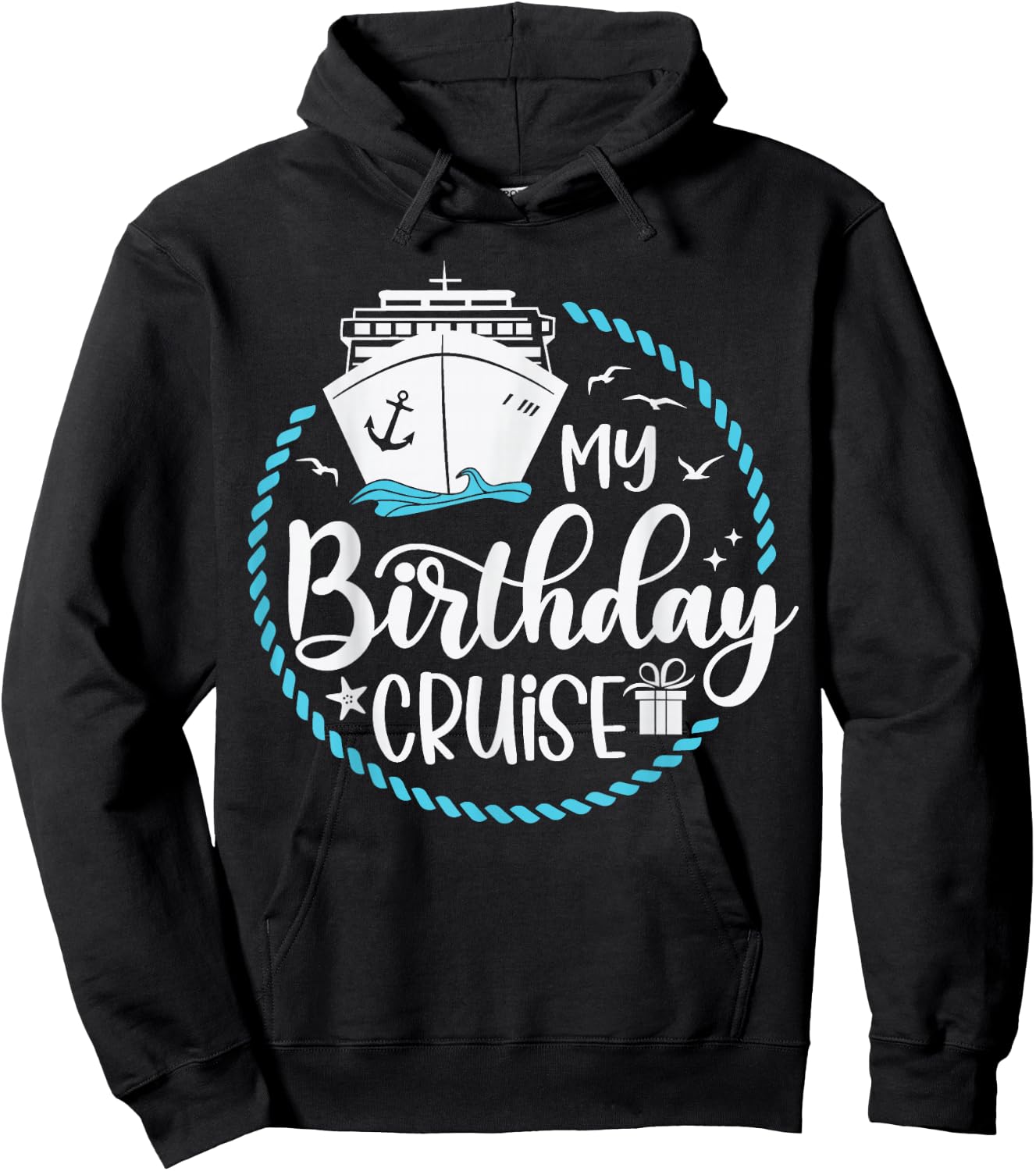 My Birthday Cruise , Small, Black Hoodie - Hoodie | Black