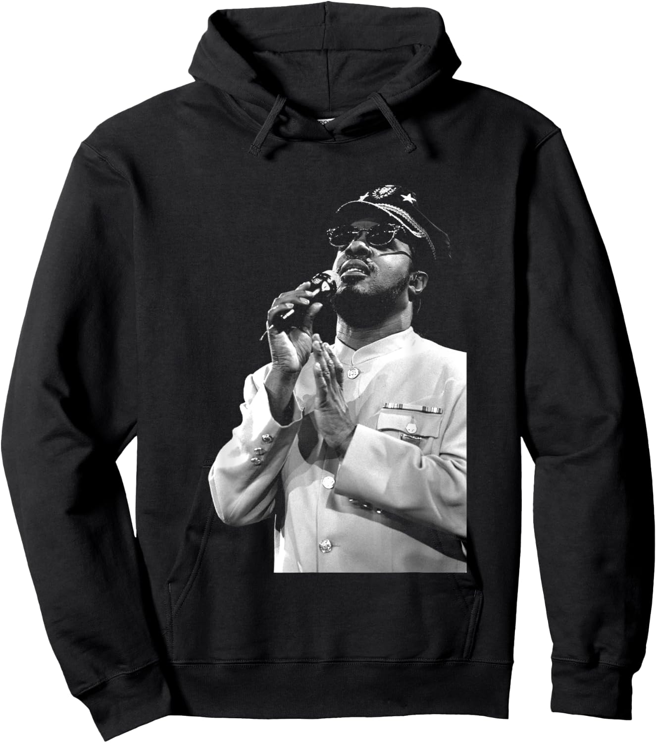 Stevie Wonder Live in London 1986 by Stephen Wright Hoodie - Hoodie | Black