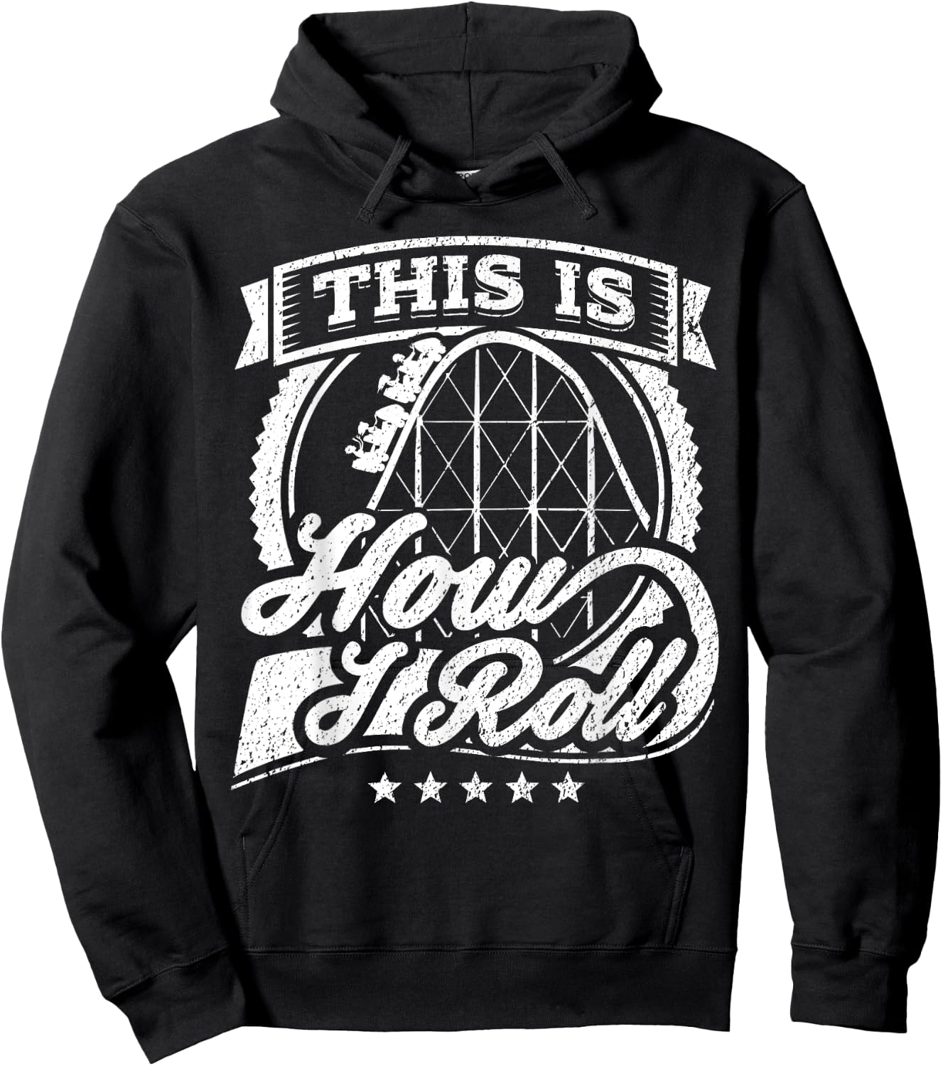 Funny Rollercoaster This Is How I Roll Coaster Shirt Hoodie - Hoodie | Black