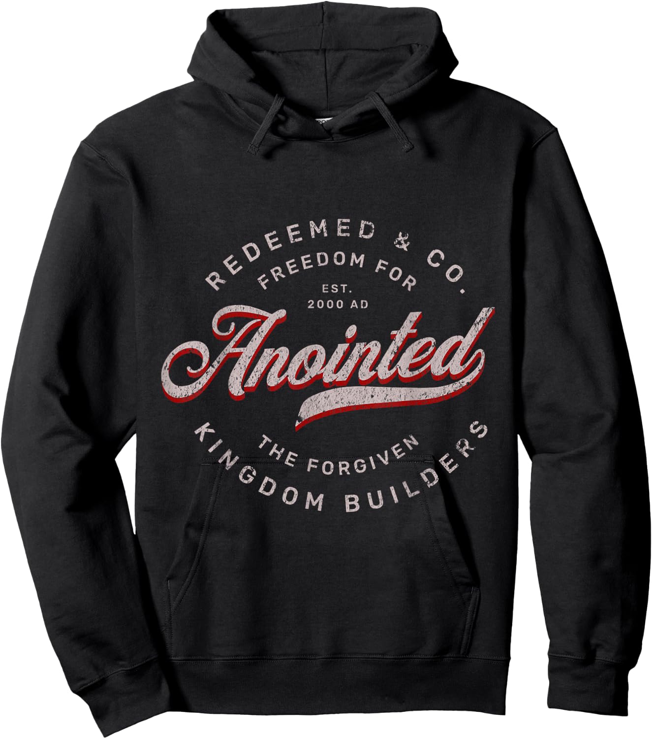 Anointed - Redeemed & Co Kingdom Builders Hoodie - Hoodie | Black