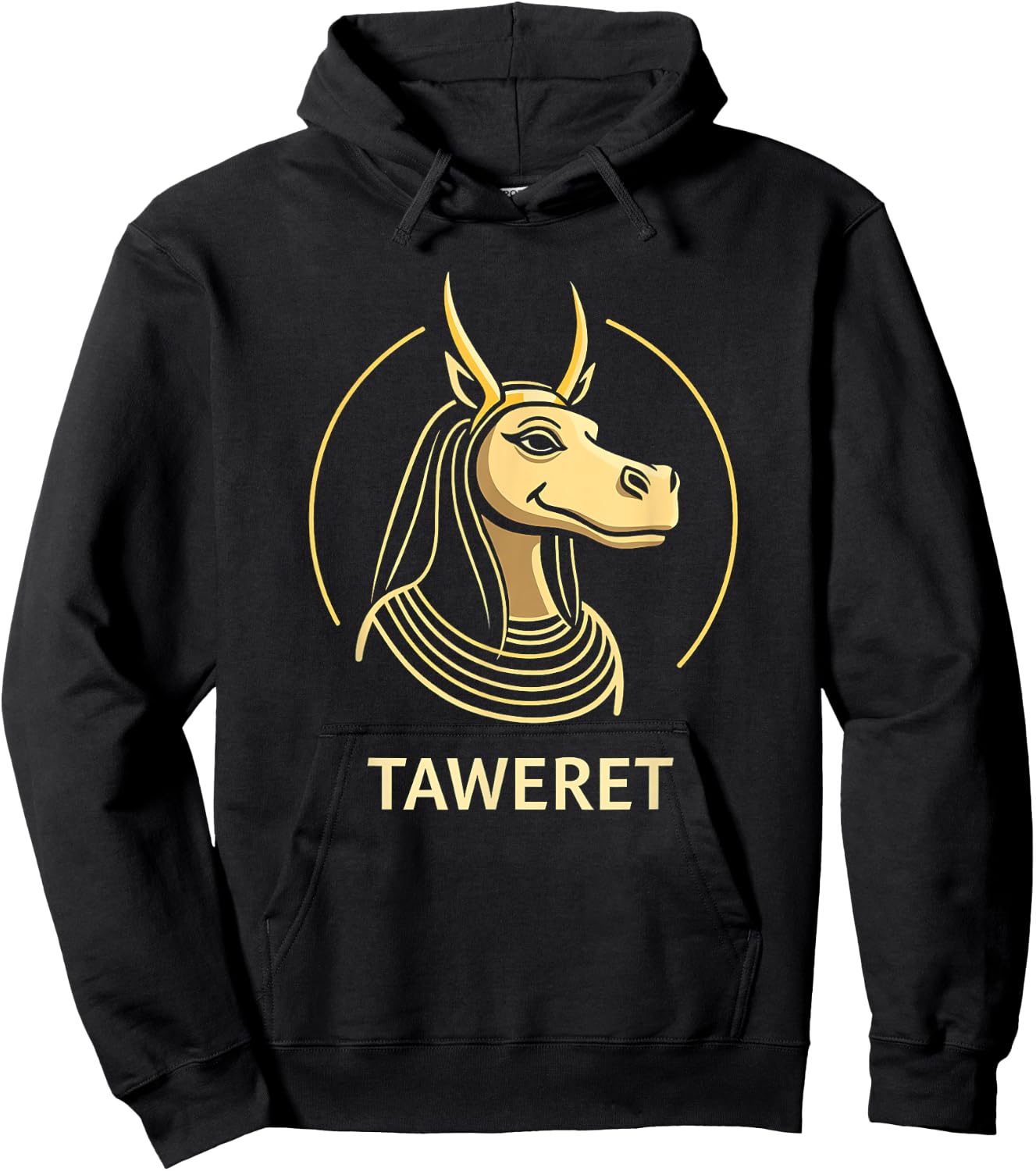 Taweret Egyptian Goddess Hoodie - Hoodie | Black