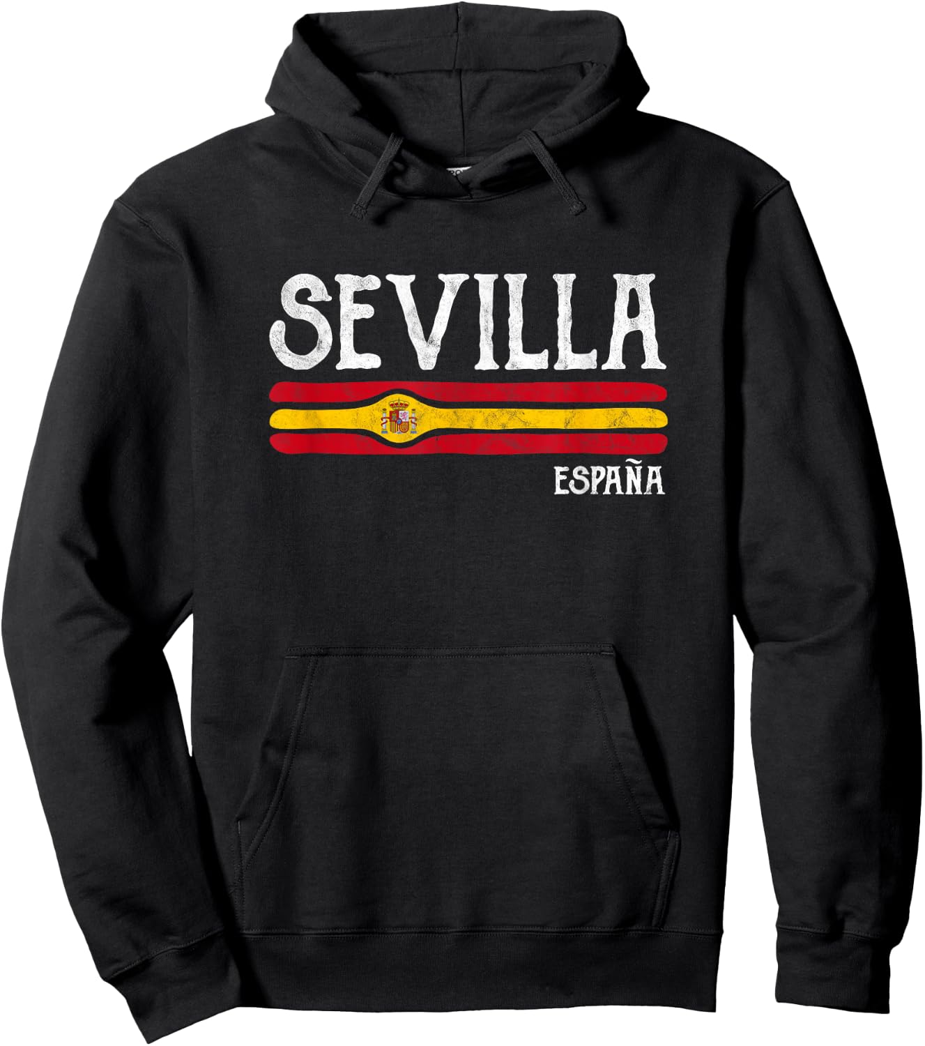 Vintage Sevilla Spain Souvenir Seville Espana Gift Hoodie - Hoodie | Black