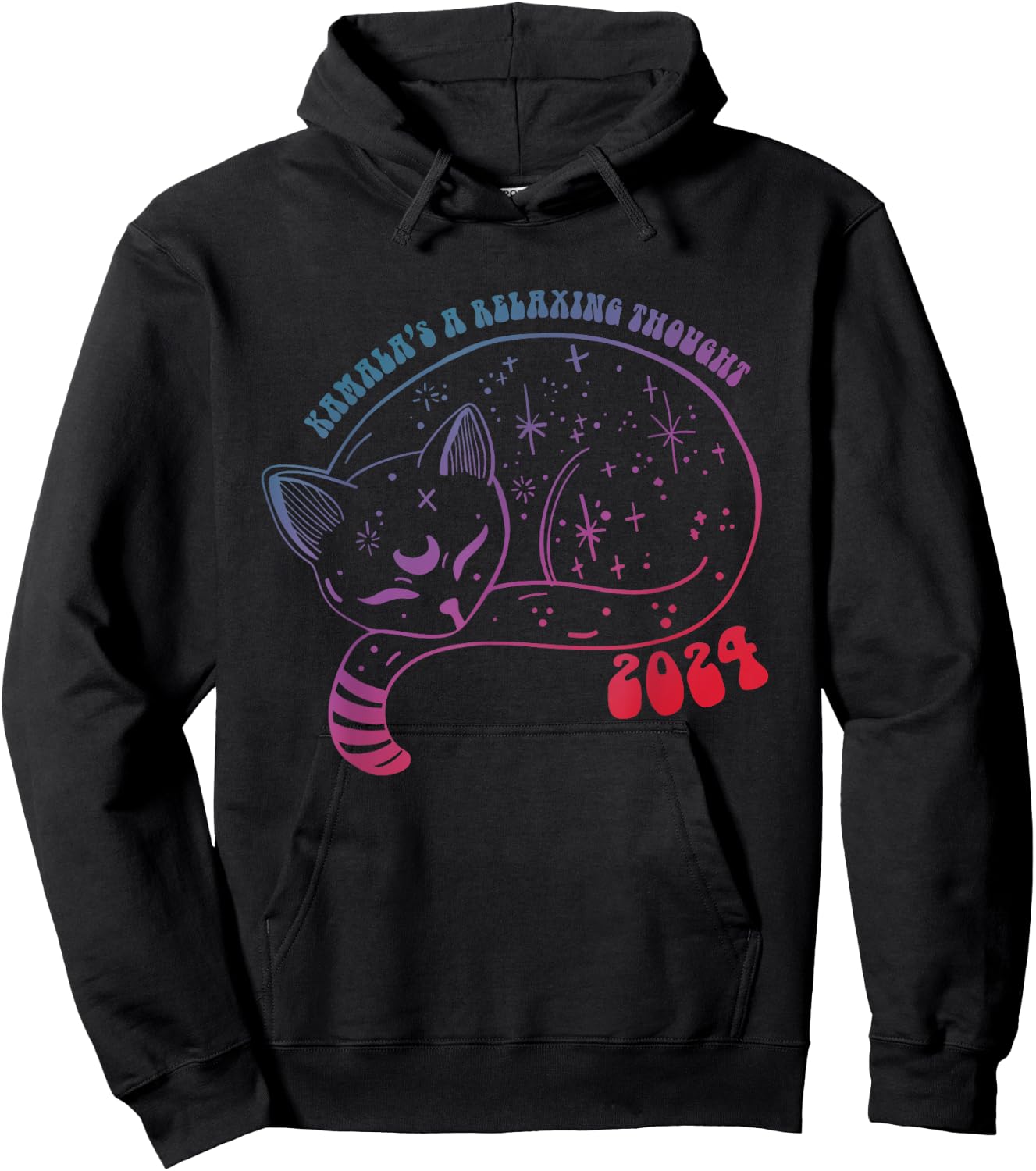 Kamala's A Relaxing Thought 2024 Design Hoodie - Hoodie | Black