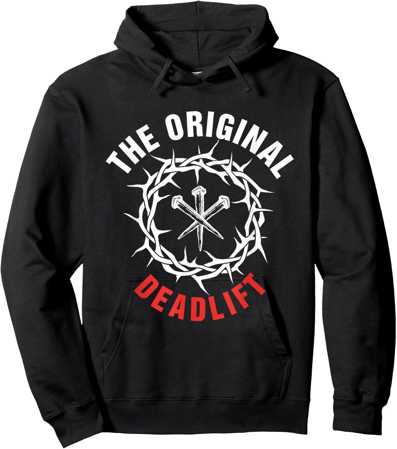 The Original Deadlift Christian Weightlifting Workout Gym Hoodie - Hoodie | Black