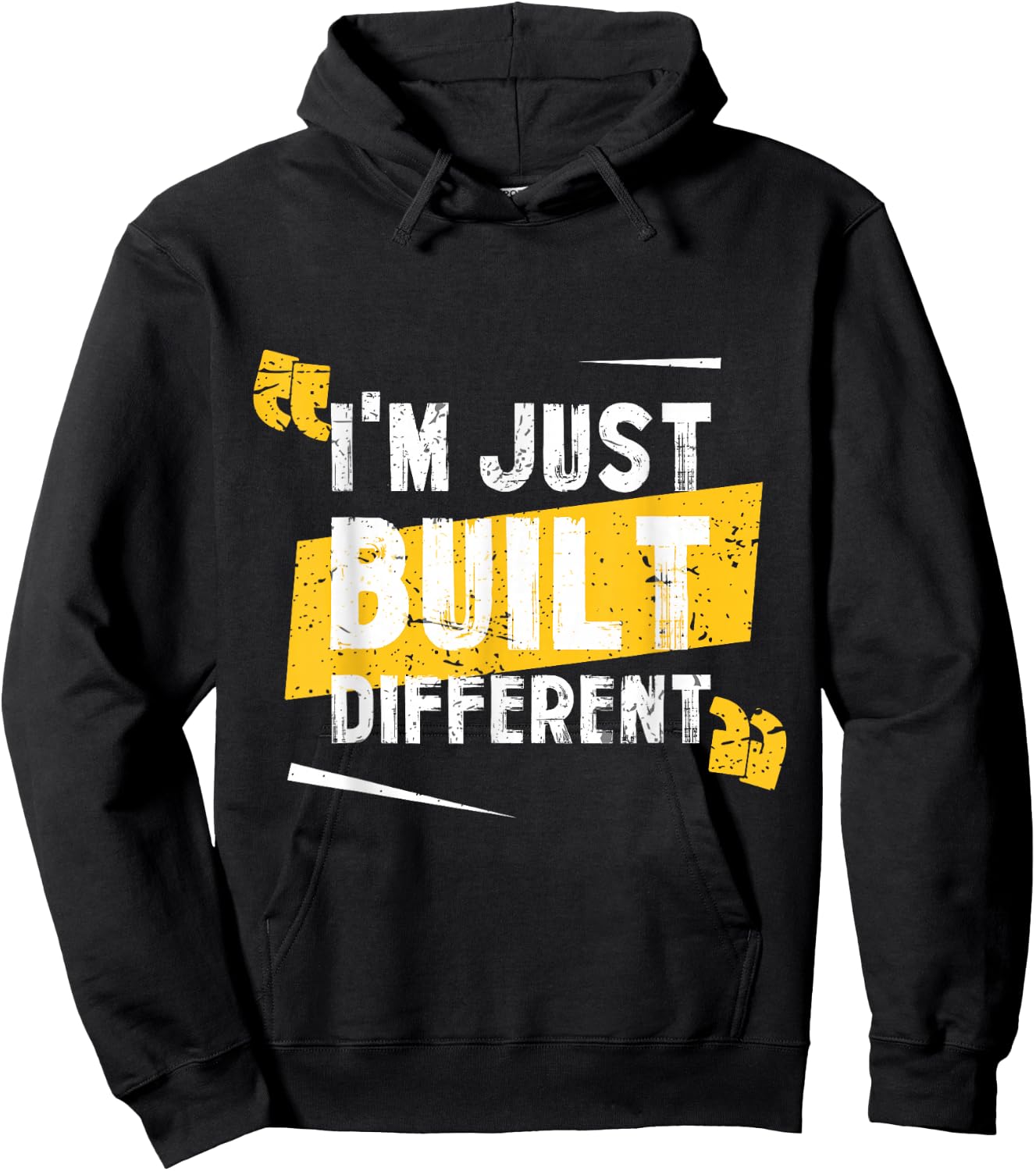 I'm Just Built Different Hoodie - Hoodie | Black