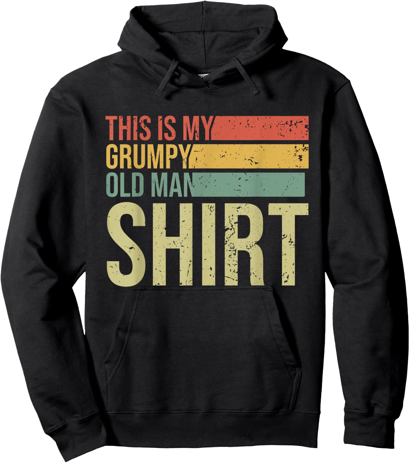 This Is My Grumpy Old Man Shirt | Funny Grumpy Old Man Hoodie - Hoodie | Black