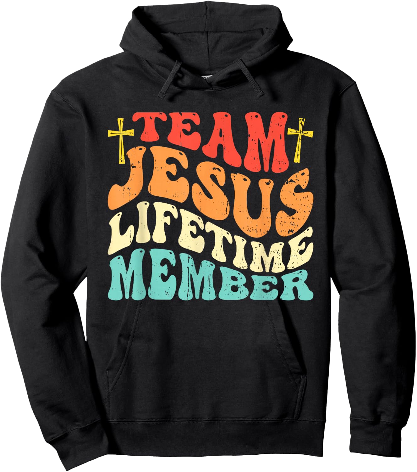 Christian - Team Jesus 03 Faith Hope Love Hoodie - Hoodie | Black
