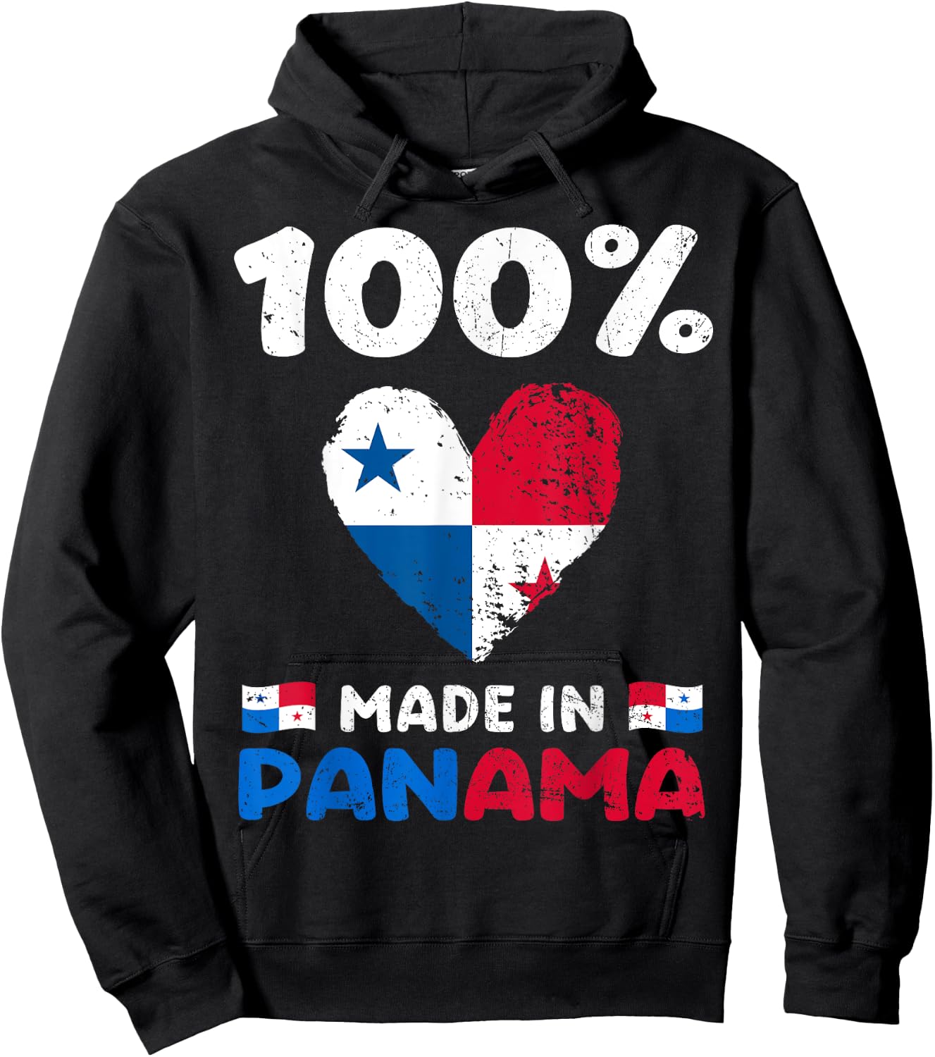 100 Percent Made In Panama Panamanian Boys Girls Kids Hoodie - Hoodie | Black