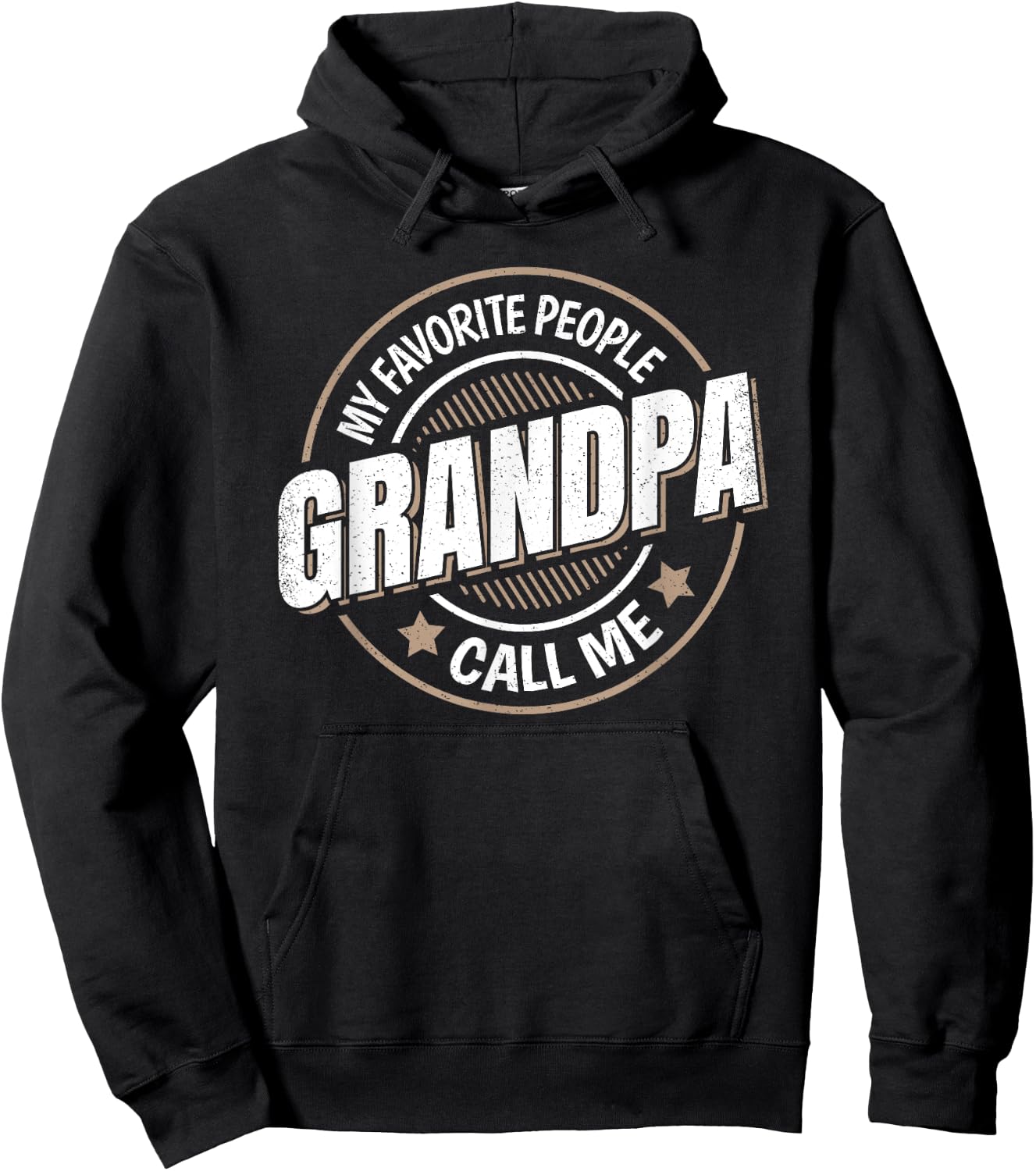 My Favorite People Call Me Grandpa Funny Grandpa Saying Hoodie - Hoodie | Black