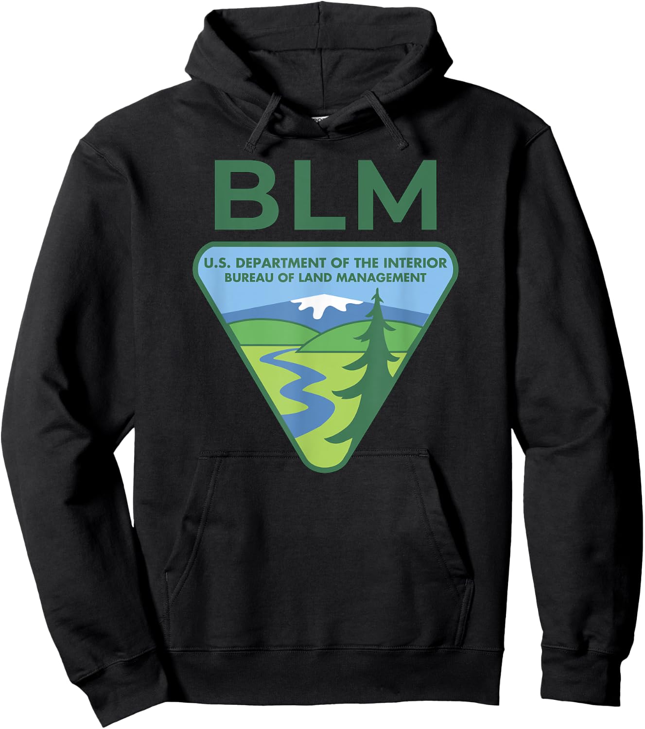 The Original BLM -- Bureau of Land Management (Color) Hoodie - Hoodie | Black