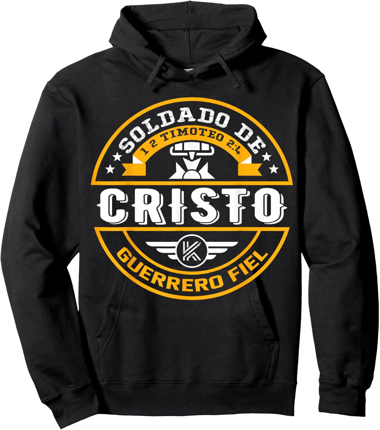 Soldado de Cristo Dios Guerreo Fiel, fiel soldado de Jesús Hoodie - Hoodie | Black