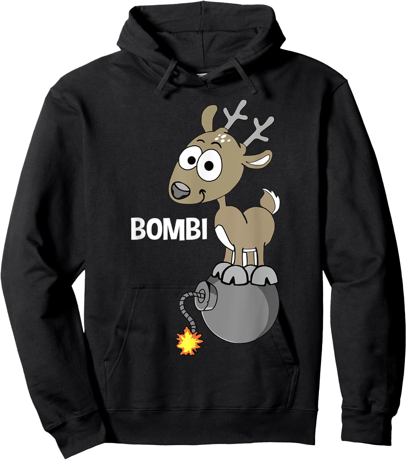 Bombi - Funny deer Hoodie - Hoodie | Black
