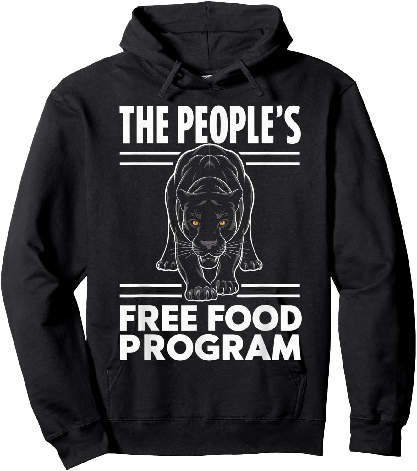 Powerful Panther The People's Free Food Program Hoodie - Hoodie | Black