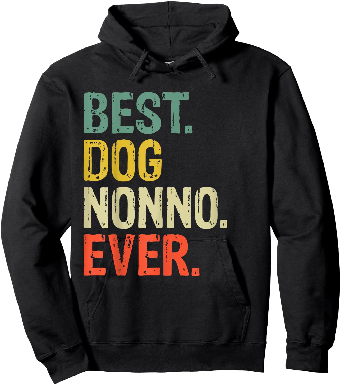 Best Dog Nonno Ever Doggy Daddy Lover Funny Hoodie - Hoodie | Black