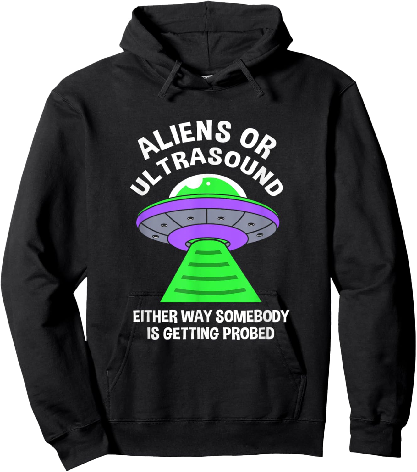 Aliens Or Ultrasound Medical Sonographer Ultrasound Tech Hoodie - Hoodie | Black