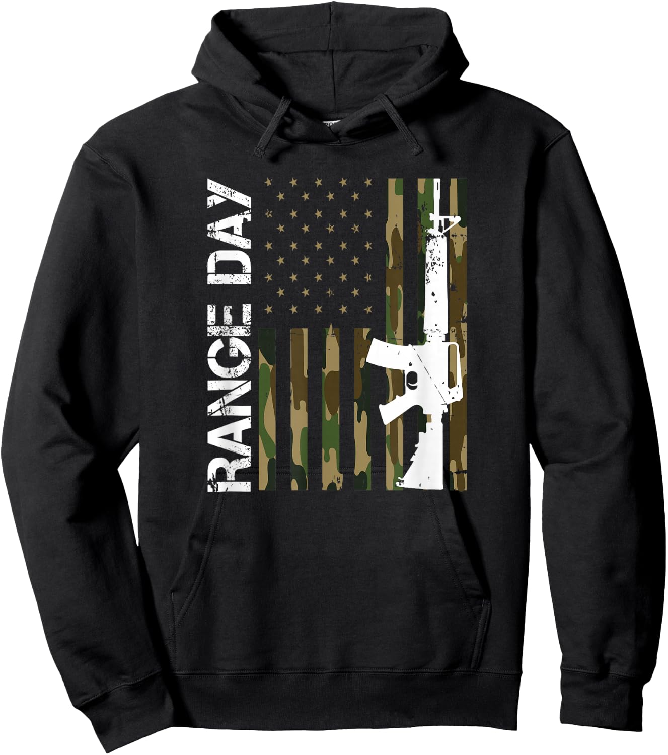 Range Day American Flag Patriotic Shooting Range Hoodie - Hoodie | Black