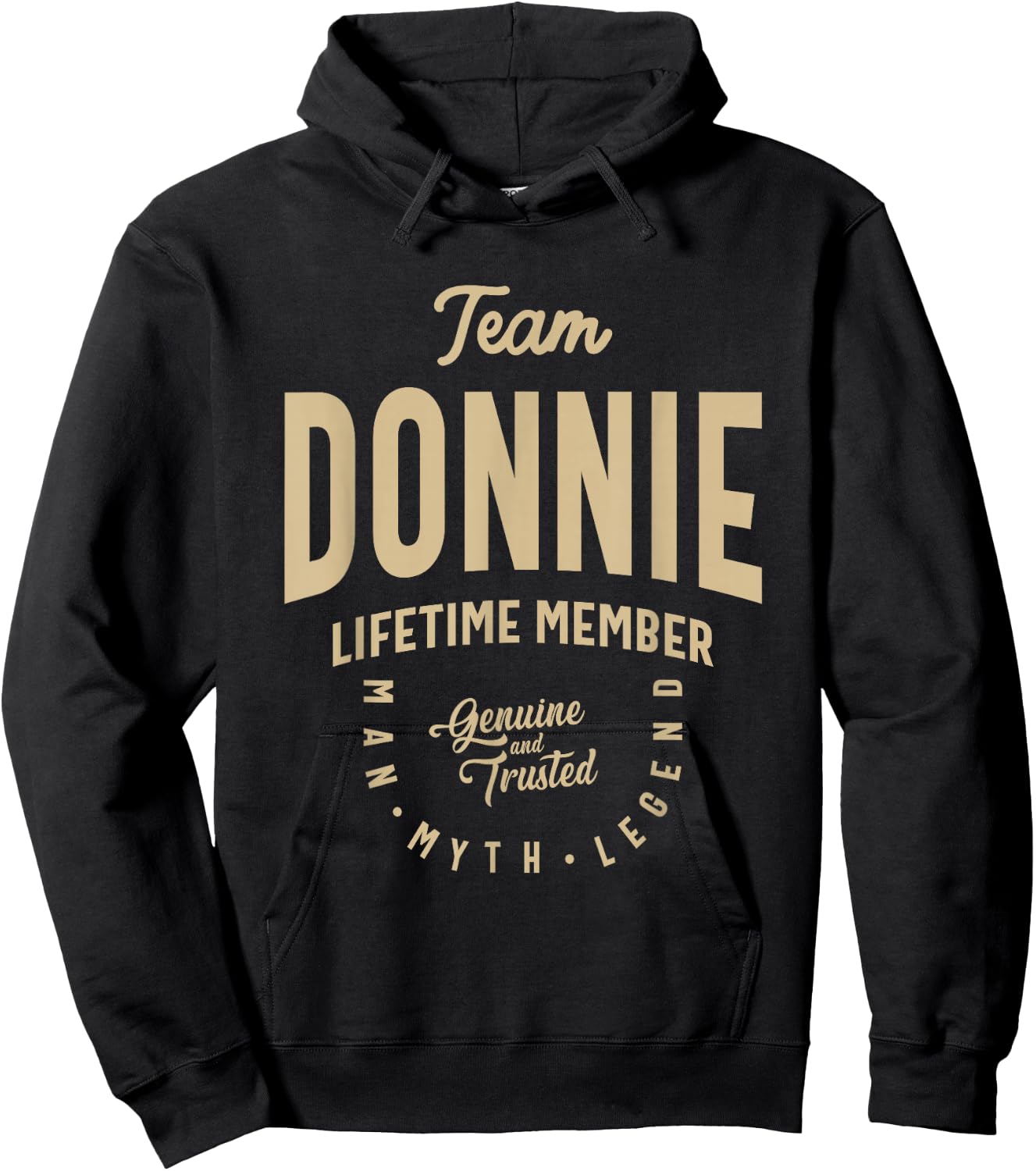 Team Donnie Lifetime Member Funny Name Donnie Hoodie - Hoodie | Black