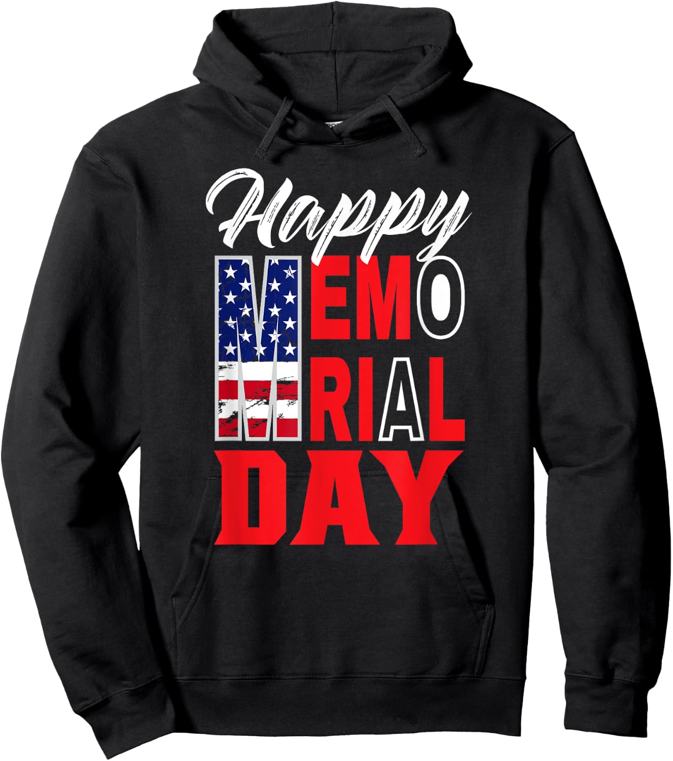 Happy Memorial Day Veteran Military Combat Remembrance Hoodie - Hoodie | Black