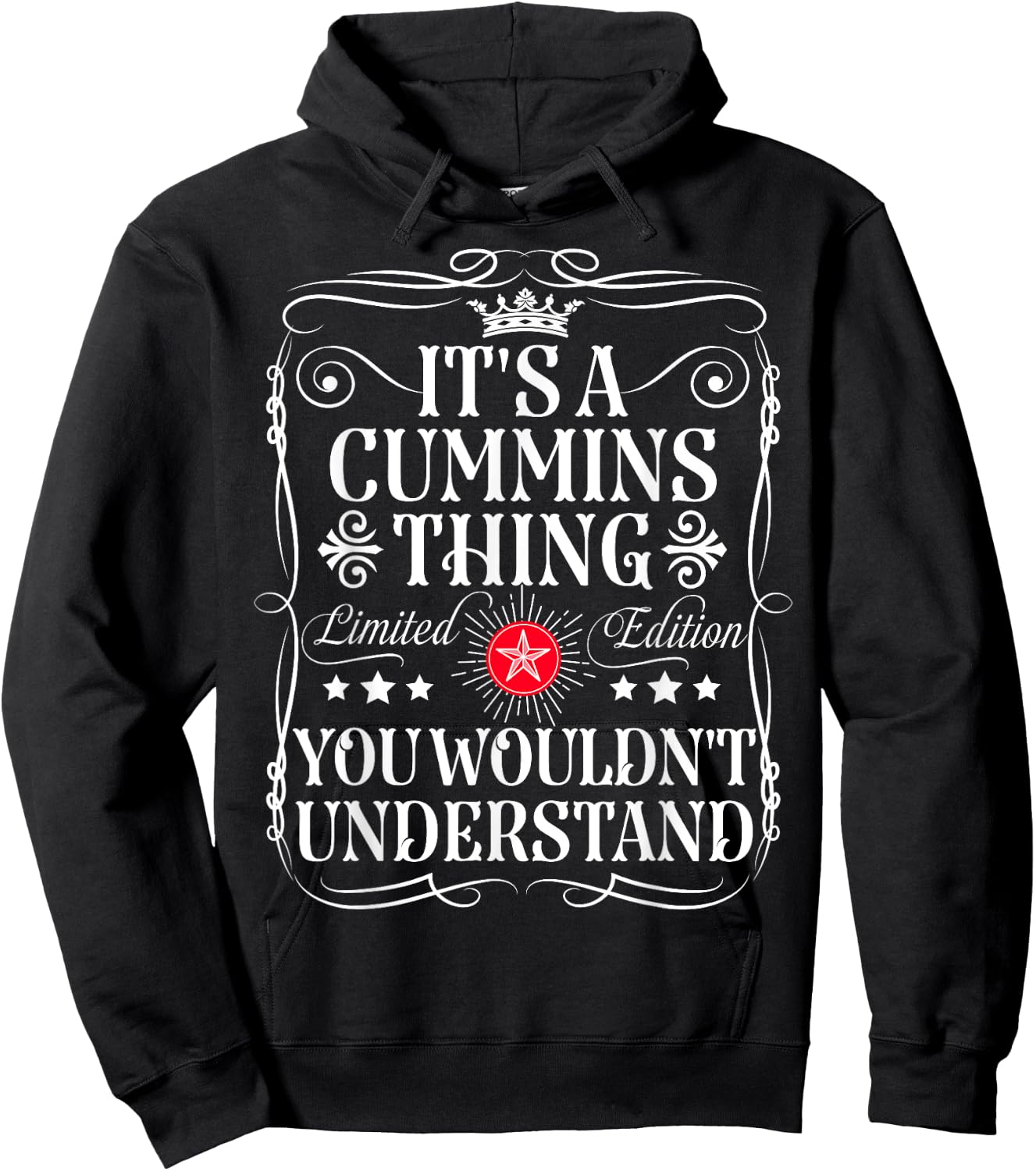 Cummins Name Its A Cummins Thing You Wouldn't Understand Hoodie - Hoodie | Black