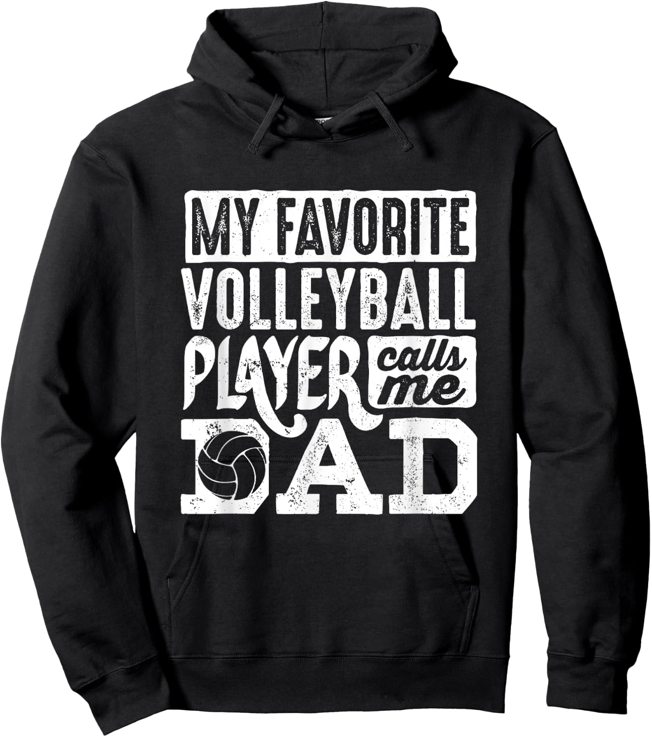 Volleyball Dad Shirt Men Volleyball Lover Volleyball Player Hoodie - Hoodie | Black