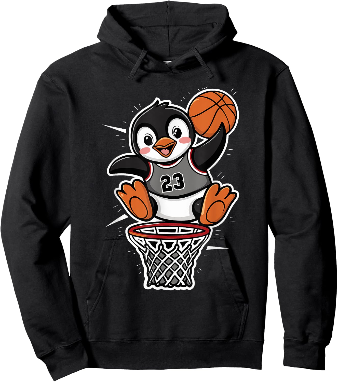 Penguin Basketball Hoodie - Hoodie | Black