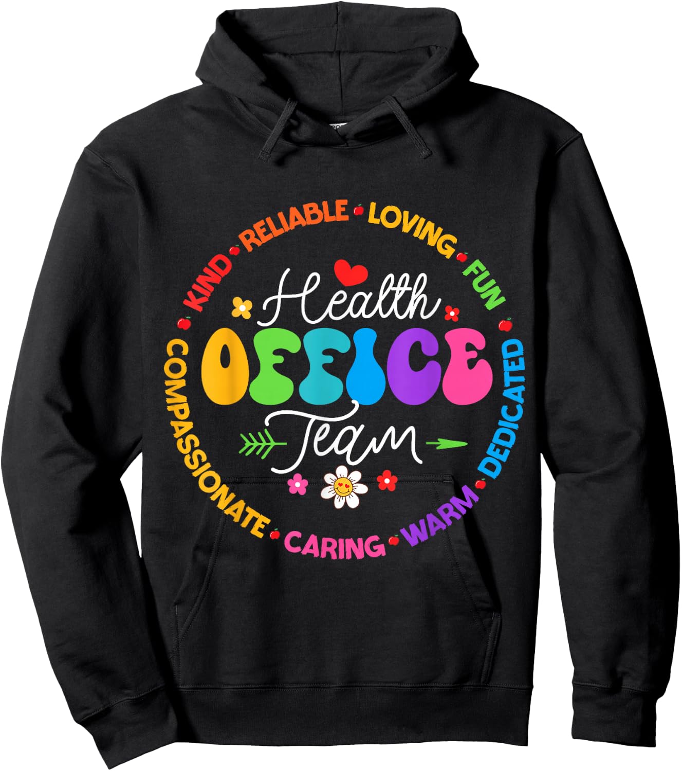 Health Office Team School To School & Appreciation Week Hoodie - Hoodie | Black