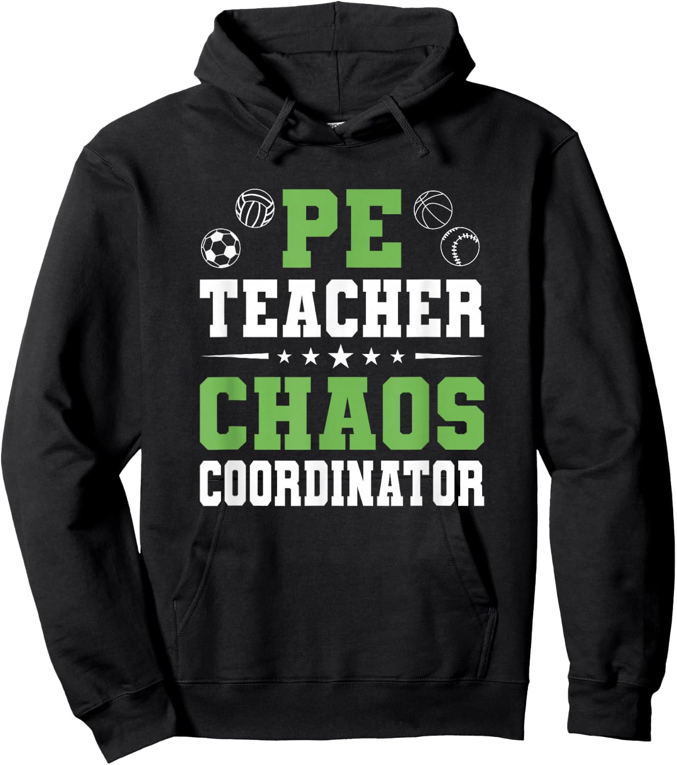 Physical Education PE Teacher School Hoodie - Hoodie | Black