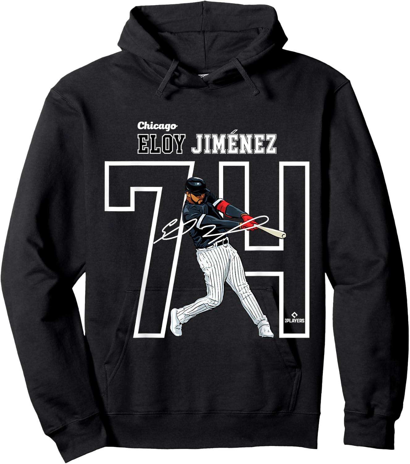 Eloy Jimenez | Chicago Baseball Players | MLBEJZ3004 Hoodie - Hoodie | Black