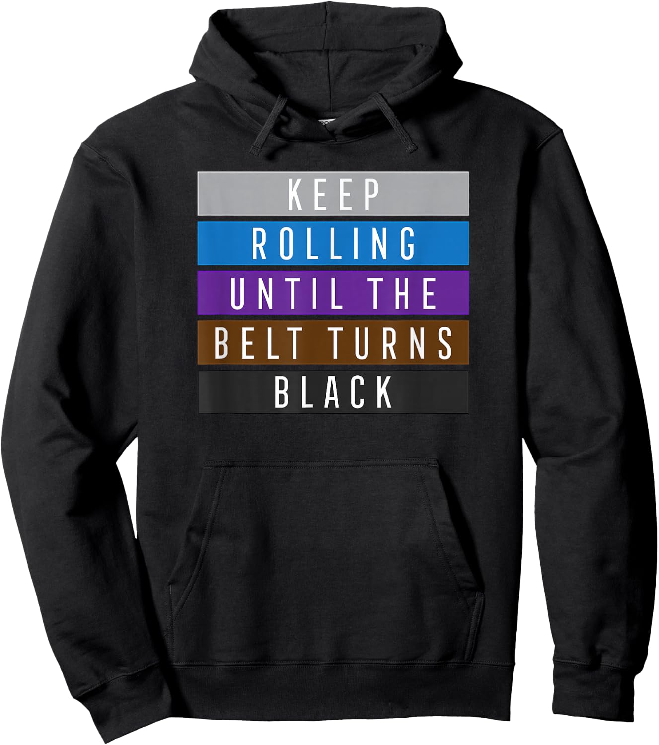Keep Rolling Jiu Jitsu Shirt for BJJ, Jujitsu Gift Hoodie - Hoodie | Black