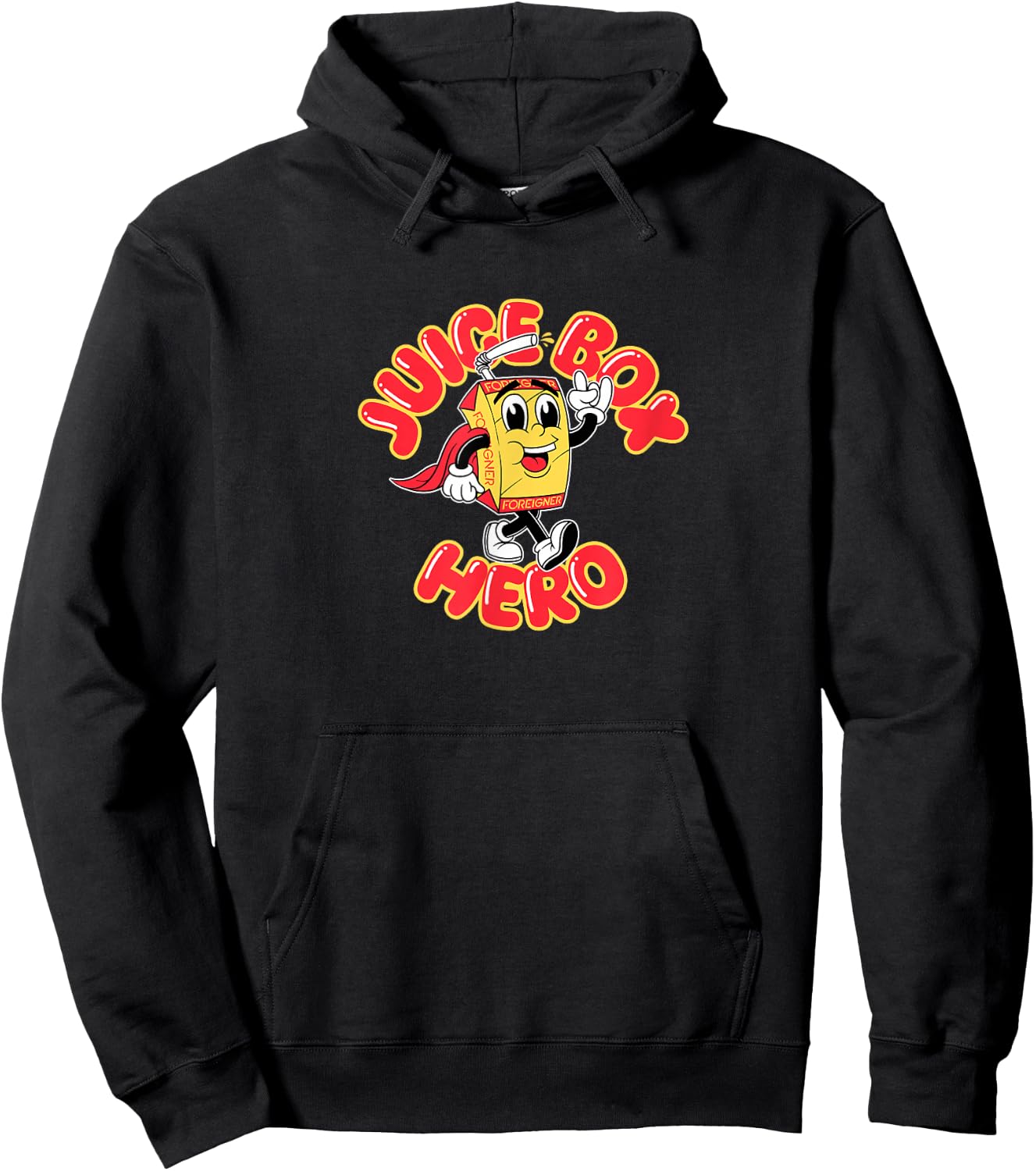 Foreigner Juice Box Hero Hoodie - Hoodie | Black