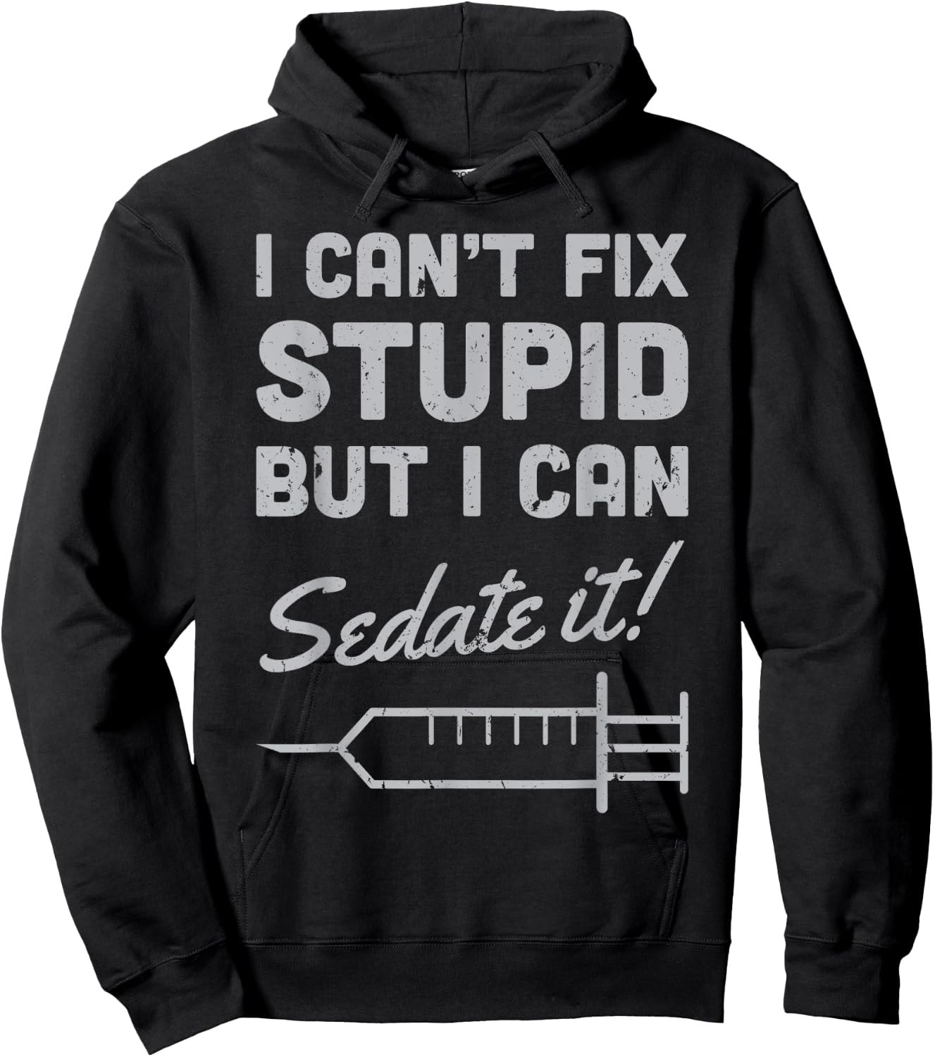 CRNA Certified Registered Nurse Anesthetist Funny Gift Hoodie - Hoodie | Black