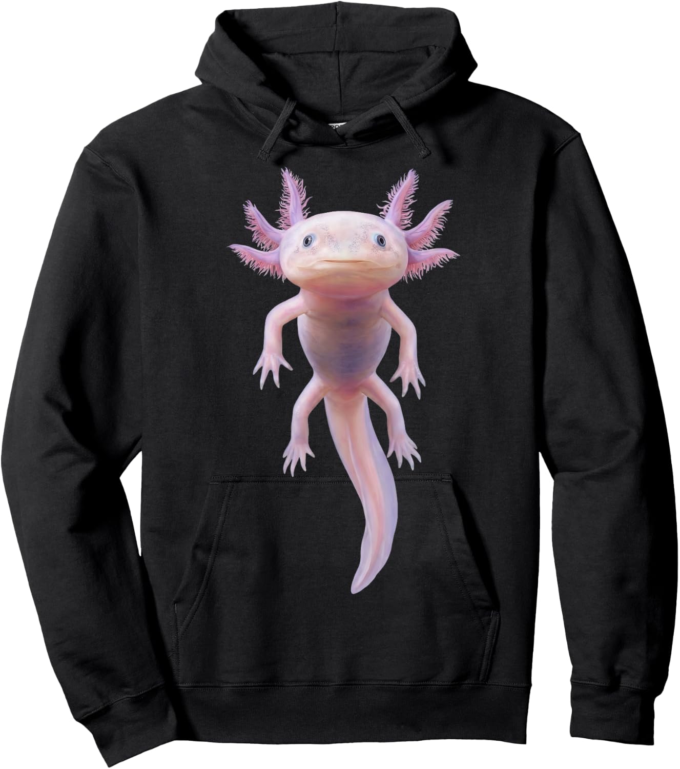 Leucistic Axolotl – Pale Pink Morph Science Lovers Hoodie - Hoodie | Black