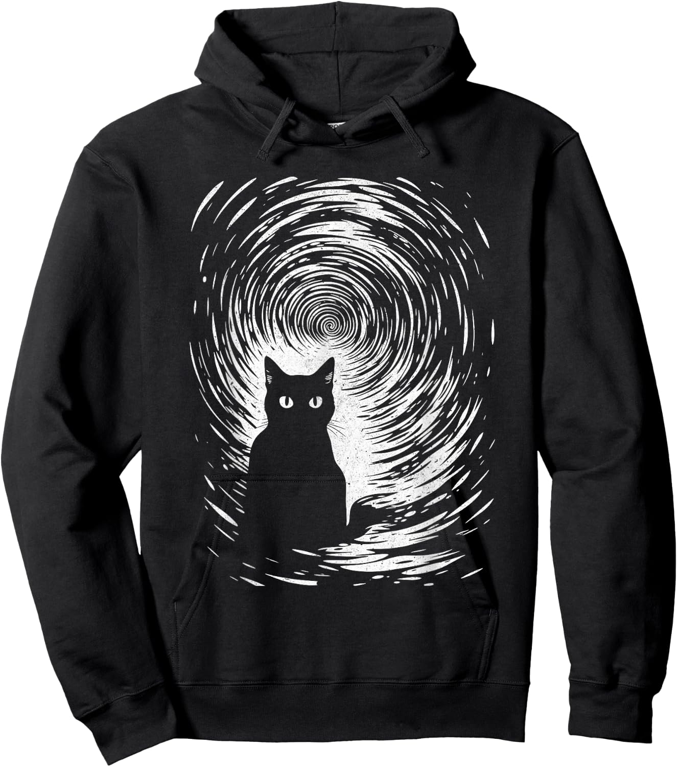 Hypno Cat Horror Halloween Costume Cat Lover Men Women Hoodie - Hoodie | Black