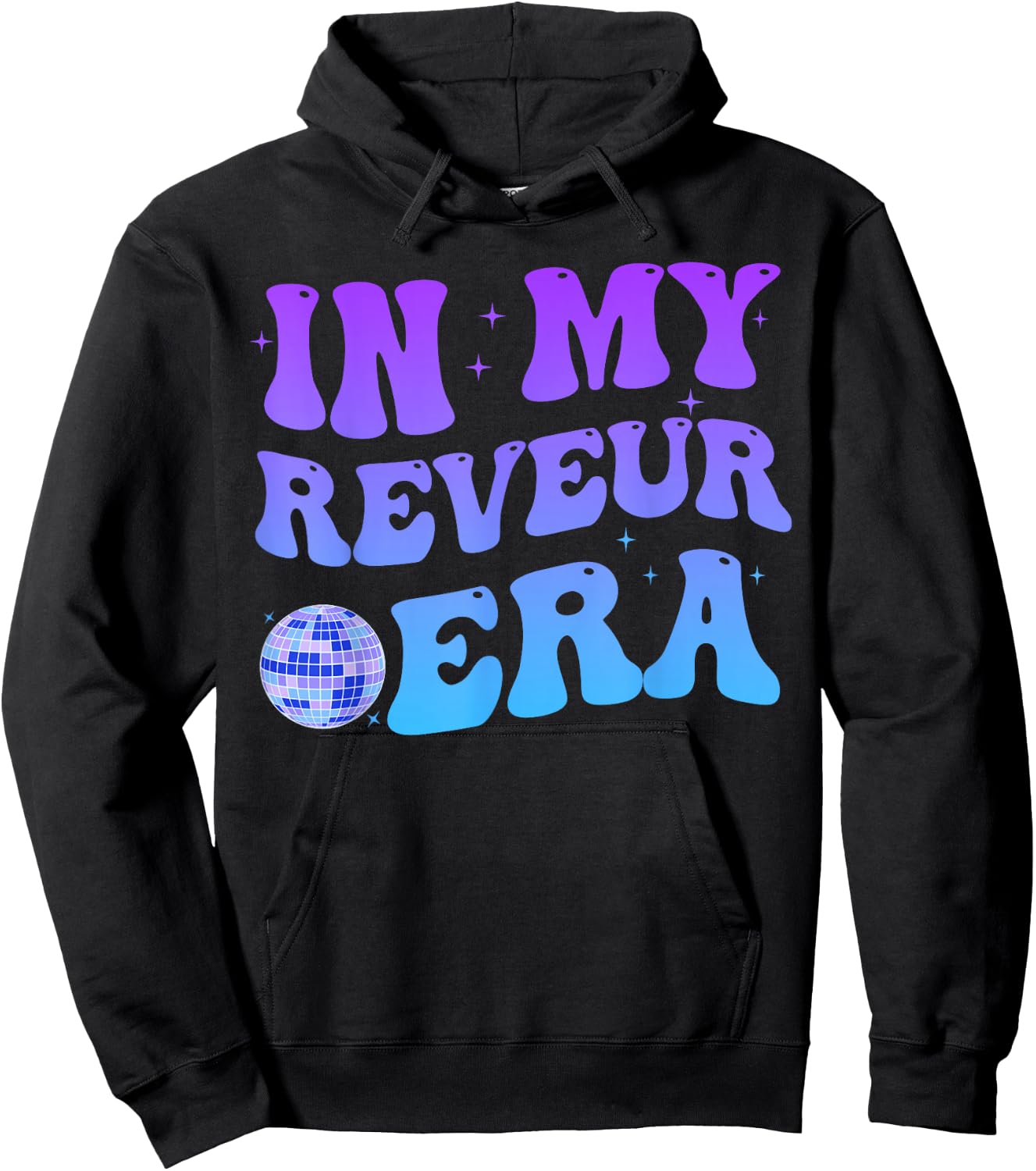 In My Reveur Era RCA Givers School Spirit Retro Groovy Hoodie - Hoodie | Black