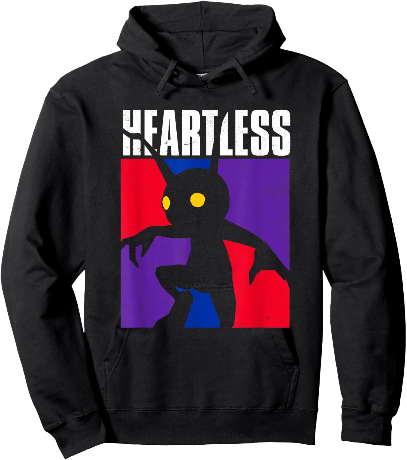 Disney Kingdom Hearts Heartless Color Mosaic Chest Poster Hoodie - Hoodie | Black