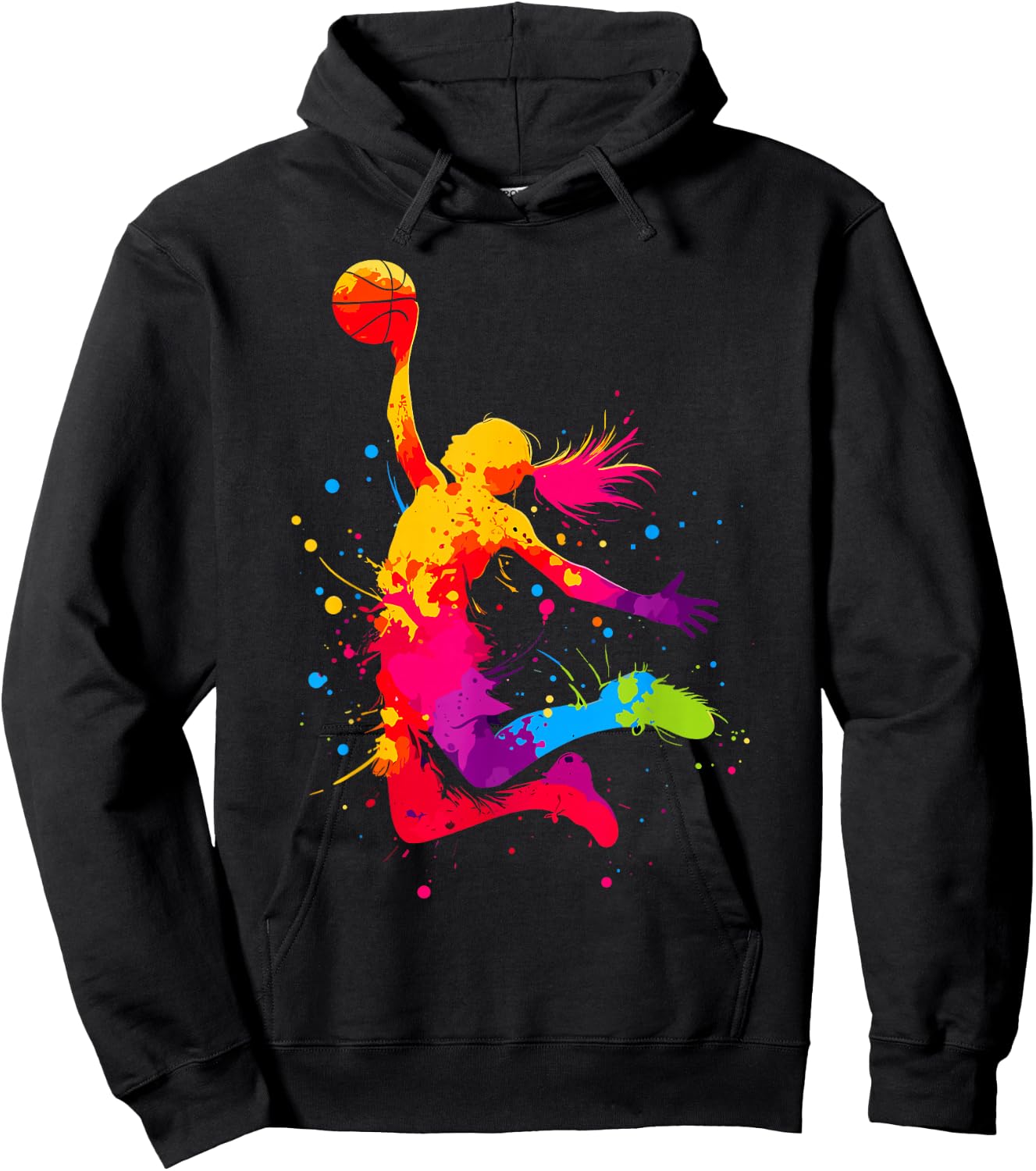 Basketball & Basketball Graphic | Women, Girls & Teen Girls Hoodie - Hoodie | Black