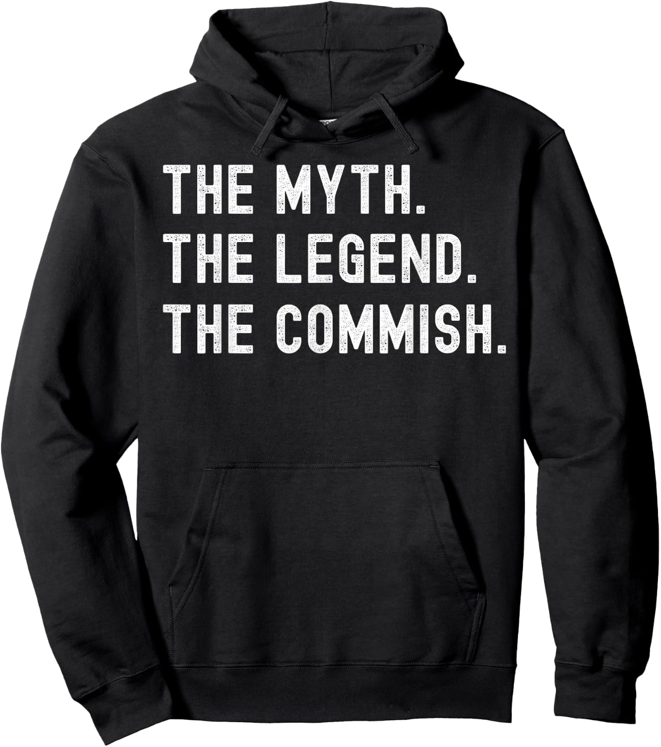 Funny Commish Fantasy Basketball Commissioner Sarcastic Hoodie - Hoodie | Black