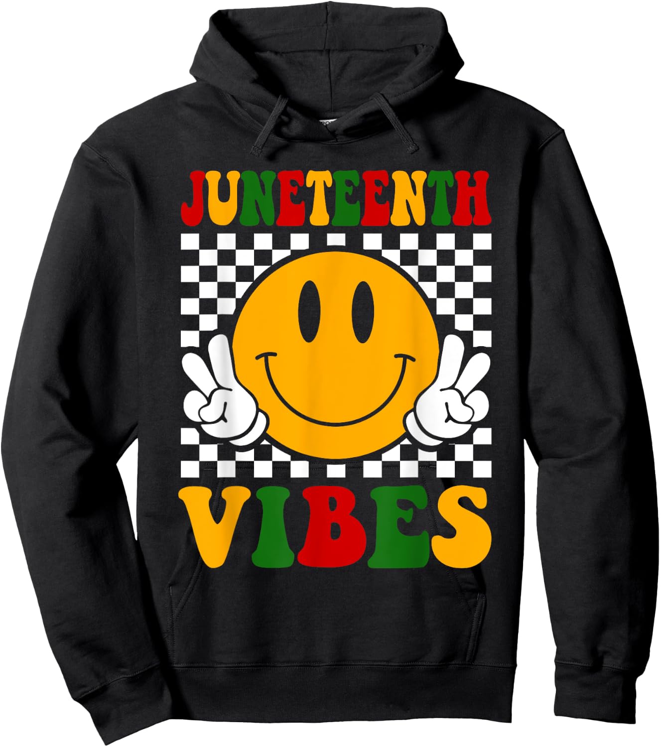 Juneteenth Vibes Boys Girls Kids Black African American Hoodie - Hoodie | Black